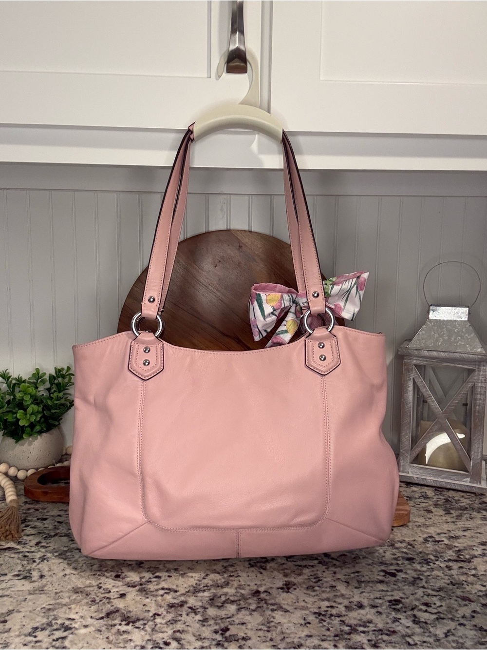 RARE Coach Campbell Leather Belle Carryall - Pink Tulle colorway - Picture 2 of 6